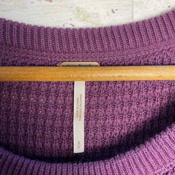 Free People Sunrise Cold Shoulder Pure Cotton Sweater - Picture 5 of 7